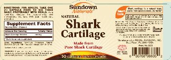 Sundown Naturals Natural Shark Cartilage - supplement