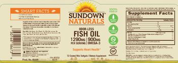Sundown Naturals Odor-Less Fish Oil 1290 mg - supplement