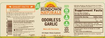 Sundown Naturals Odorless Garlic - supplement