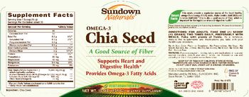 Sundown Naturals Omega-3 Chia Seed - supplement