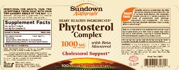 Sundown Naturals Phytosterol Complex With Beta Sitosterol - supplement