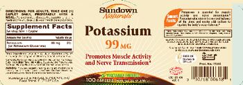 Sundown Naturals Potassium 99 mg - mineral supplement