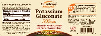 Sundown Naturals Potassium Gluconate 595 mg - mineral supplement