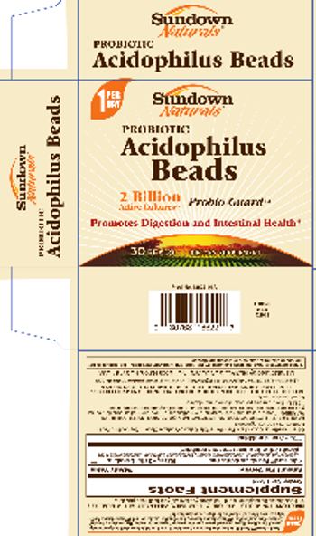 Sundown Naturals Probiotic Acidophilus Beads - supplement