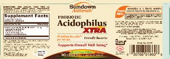 Sundown Naturals Probiotic Acidophilus Xtra - supplement