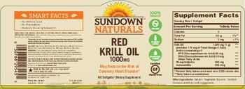 Sundown Naturals Red Krill Oil 1000 mg - supplement