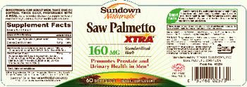 Sundown Naturals Saw Palmetto Extract 160 mg - herbal supplement