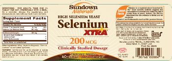 Sundown Naturals Selenium Xtra 200 mcg - supplement