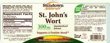 Sundown Naturals St. John's Wort Standardized Extract - herbal supplement