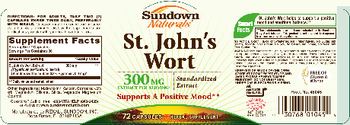 Sundown Naturals St. John's Wort - herbal supplement