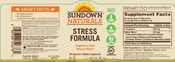 Sundown Naturals Stress Formula - supplement