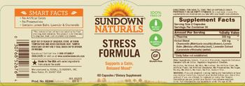 Sundown Naturals Stress Formula - supplement