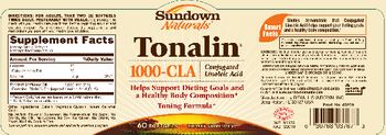 Sundown Naturals Tonalin 1000-CLA - supplement