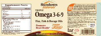 Sundown Naturals Triple Omega 3-6-9 - supplement