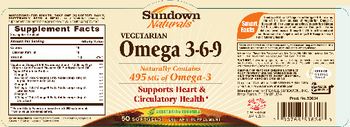 Sundown Naturals Vegetarian Omega 3-6-9 - supplement