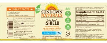 Sundown Naturals Vision Guard iShield - supplement