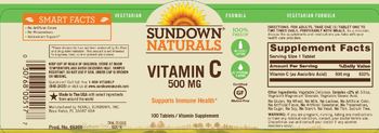 Sundown Naturals Vitamin C 500 mg - vitamin supplement