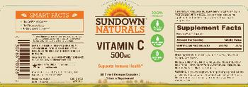 Sundown Naturals Vitamin C 500 mg - vitamin supplement