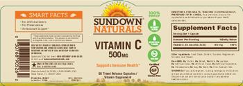 Sundown Naturals Vitamin C 500 mg - vitamin supplement