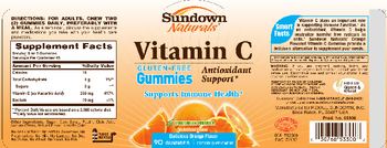 Sundown Naturals Vitamin C Gummies Delicious Orange Flavor - supplement