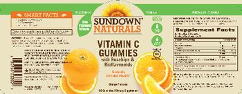 Sundown Naturals Vitamin C Gummies With Rosehips And Bioflavonoids Orange Flavored - supplement