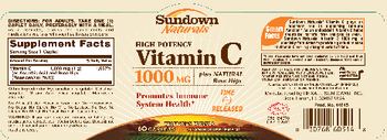 Sundown Naturals Vitamin C - vitamin supplement