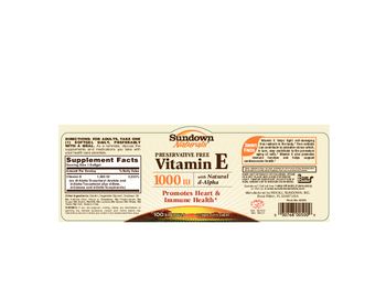 Sundown Naturals Vitamin E 1000 IU - vitamin supplement