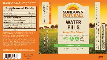 Sundown Naturals Water Pills - herbal supplement