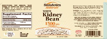 Sundown Naturals White Kidney Bean 1500 mg - supplement