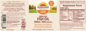 Sundown Odor-Less Fish Oil 1200 mg - supplement