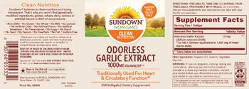 Sundown Odorless Garlic Extract 1000 mg - supplement
