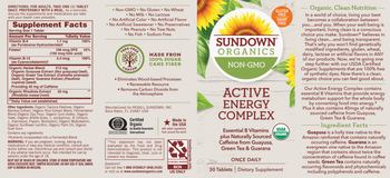 Sundown Organics Active Energy Complex - supplement