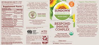 Sundown Organics Respond Immune Complex - supplement