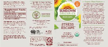 Sundown Organics Stress Escape - supplement