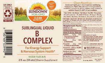 Sundown Sublingual Liquid B Complex - vitamin supplement