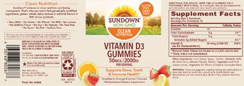 Sundown Vitamin D3 Gummies 50 mcg 2000 IU - supplement