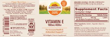 Sundown Vitamin E 180 mg 400 IU - vitamin supplement