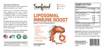 Sunfood Superfoods Liposomal Immune Boost - supplement