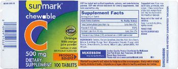 Sunmark Chewable C 500 mg - supplement