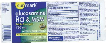 Sunmark Glucosamine HCl & MSM Triple Strength - supplement