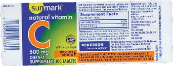 Sunmark Natural Vitamin C 500 mg - supplement
