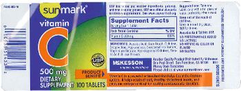 Sunmark Vitamin C 500 mg - supplement