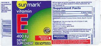 Sunmark Vitamin E 400 IU - supplement