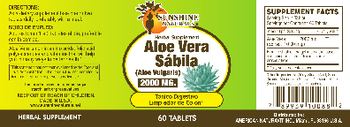 Sunshine Naturals Aloe Vera 2000 mg - herbal supplement
