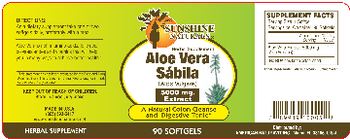 Sunshine Naturals Aloe Vera 5000 mg Extract - herbal supplement