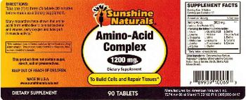 Sunshine Naturals Amino-Acid Complex 1200 mg. - supplement