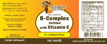 Sunshine Naturals B-Complex Fortified With Vitamin C - supplement
