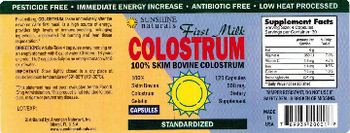 Sunshine Naturals Colostrom - supplement