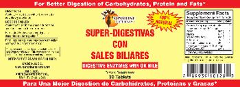 Sunshine Naturals Digestive Enzymes With Ox Bile - supplement