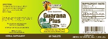 Sunshine Naturals Guarana Plus 800 mg - herbal supplement